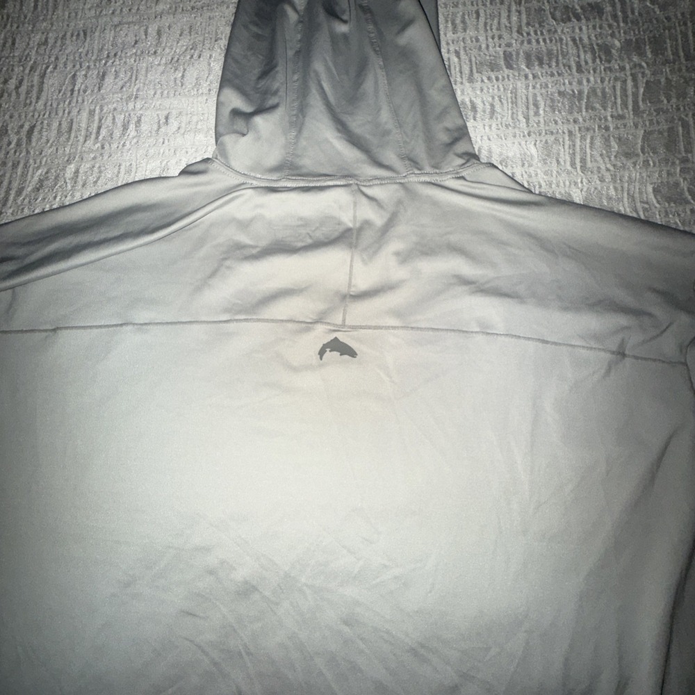 Simms Men's SolarFlex UPF 50 Hoody size XXL light gray - Picture 8 of 8